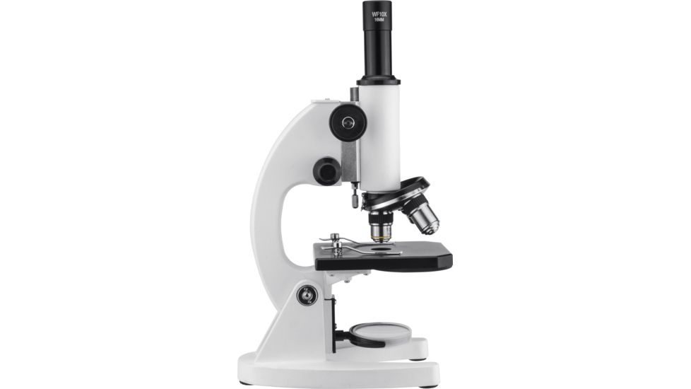 Barska 40x, 100x, 400x Monocular Compound Microscope, White, Small AY13070