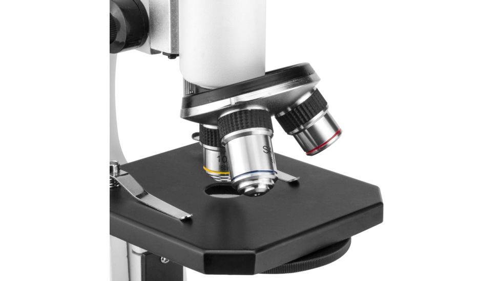 Barska 40x, 100x, 400x Monocular Compound Microscope, White, Small AY13070