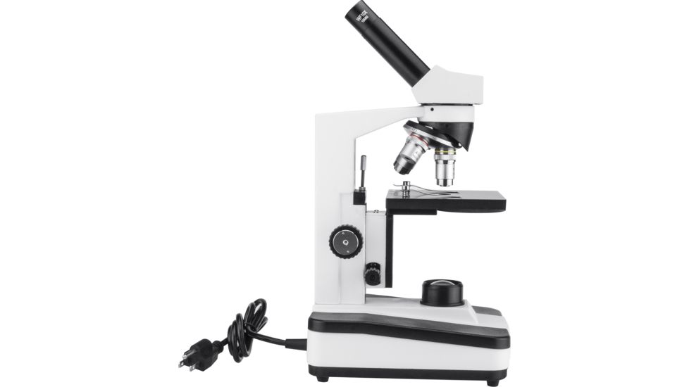Barska 40x, 100x, 400x Monocular Compound Microscope, White, Medium AY13072