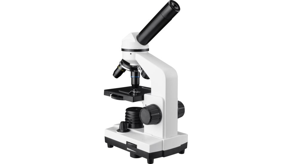 Barska Student Monocular Compound 40-640x Microscope, White AY13286