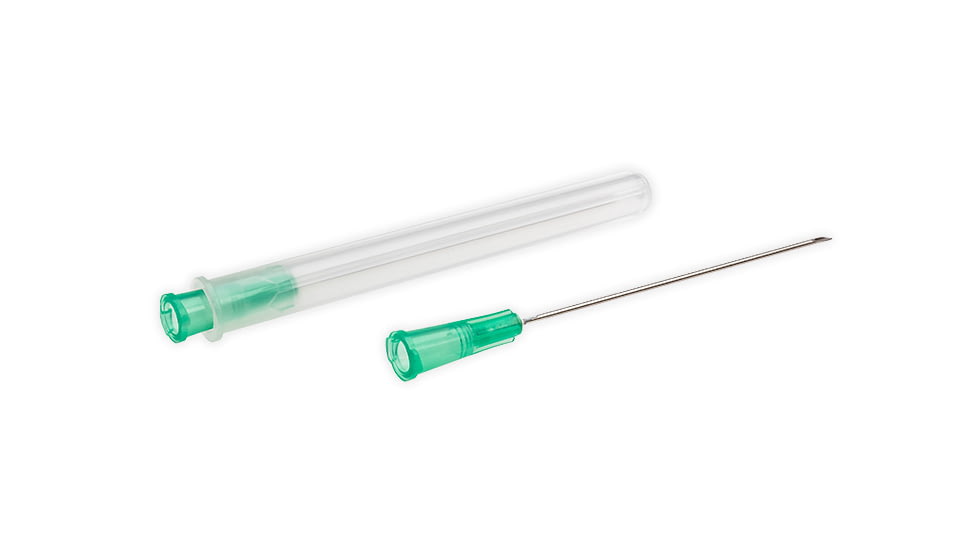 BD Sterile Needle 21g, 1.5 inch, 100/Pack, Single Use Regular Bevel, 305167