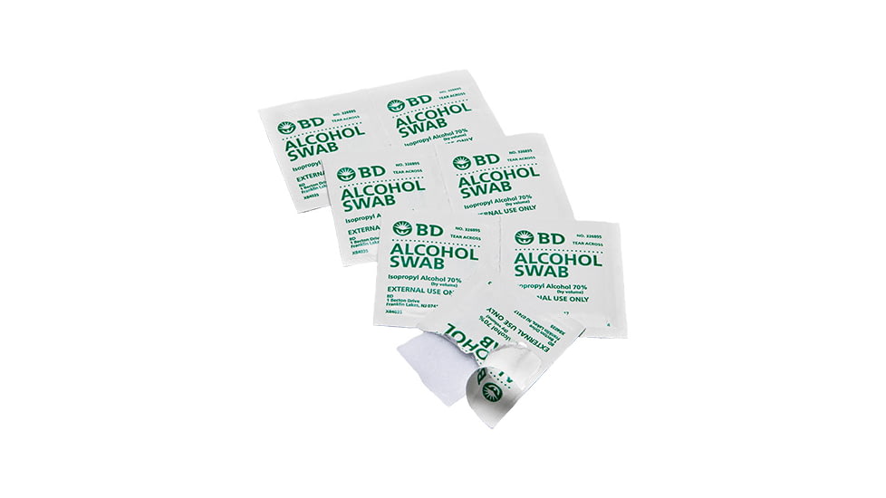BD Swabs Reg Alchol BOX100 CS1200 326895