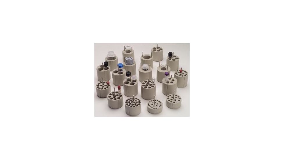 Beckman Coulter 10 mL Screw-On Cap Tube Adapter, 16mm Diameter, Pack of 2, Beige, 368468