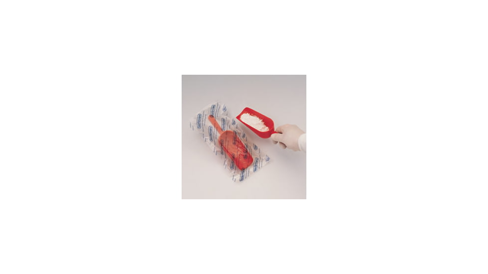 Bel-Art Scoop Sterileware Red 8oz Pk10 H369062010, Unit PK