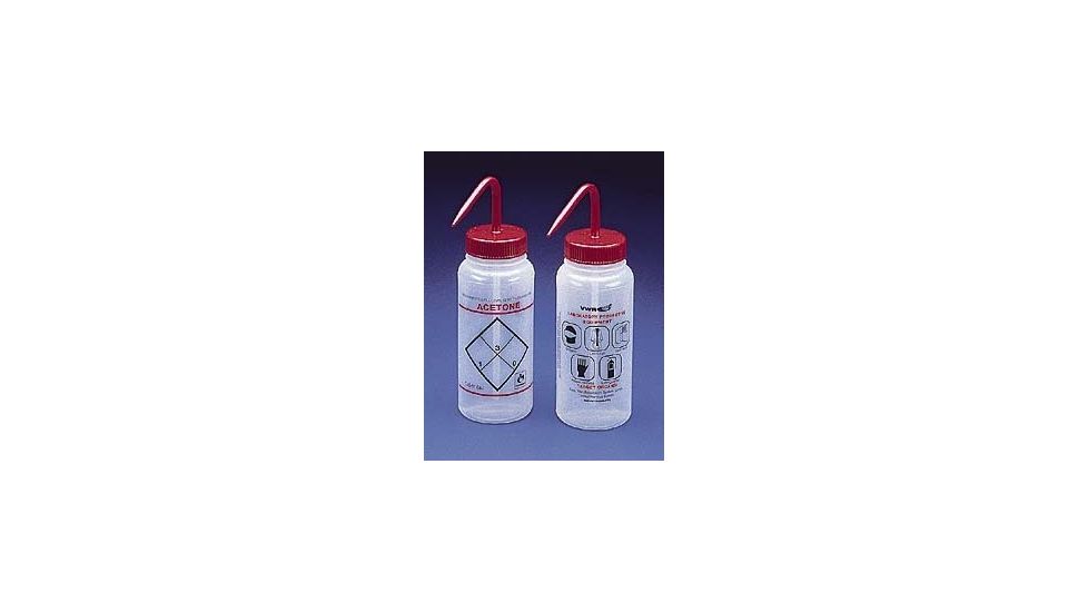 Bel-Art Safety Wash Bottles, Low-Density Polyethylene, Wide Mouth 116460638 500 Ml (17 oz.) Capacity