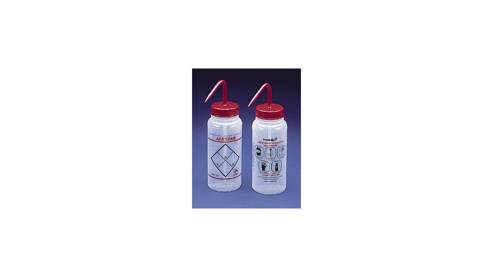 Bel-Art Safety Wash Bottles, Low-Density Polyethylene, Wide Mouth F116460617 500 Ml (17 oz.) Capacity