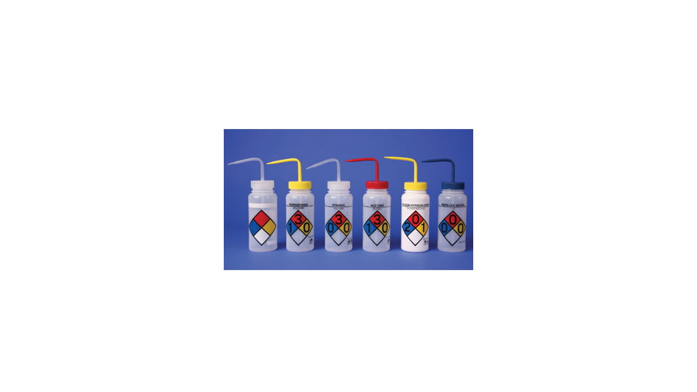 Bel-Art Wash Bottle Variety 500ML PK6 F117160000, Package