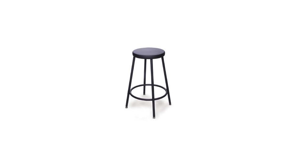 Bio Fit Steel Lab Stool 24INSILVERVEIN AJ24-05