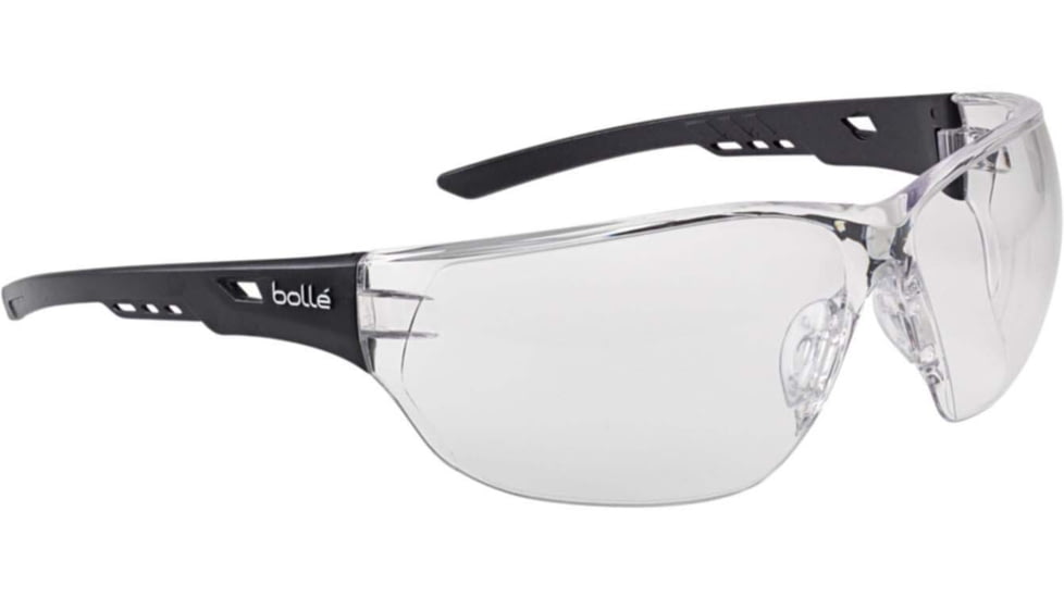 Bolle Ness+ Safety Spectacles Pc Clear Platinum Pc Tpr Rimless - NESSPSI