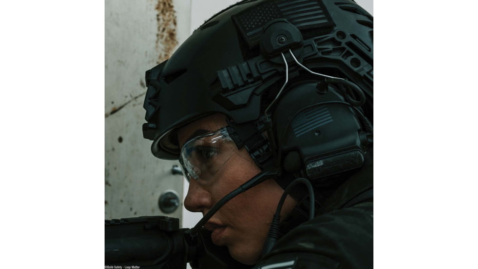 Bolle Rush+ Small Safety Glasses, Matte Black Frame, Clear BSSI Lens, PSSRUSP0652B