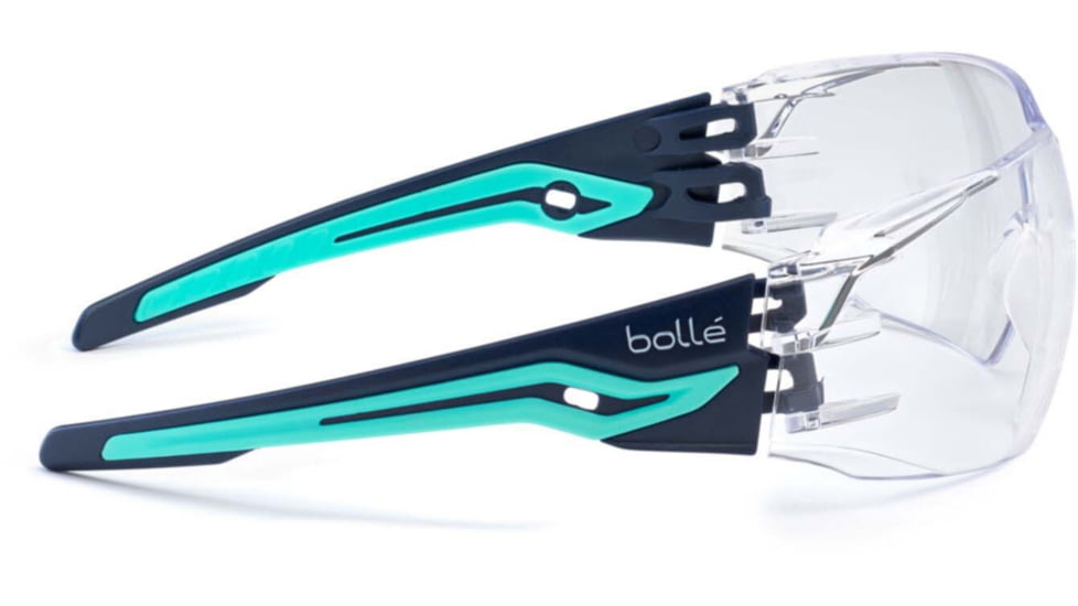 Bolle Silex Safety Glasses, Blue/Blue, Clear Lens, SILEXPSI