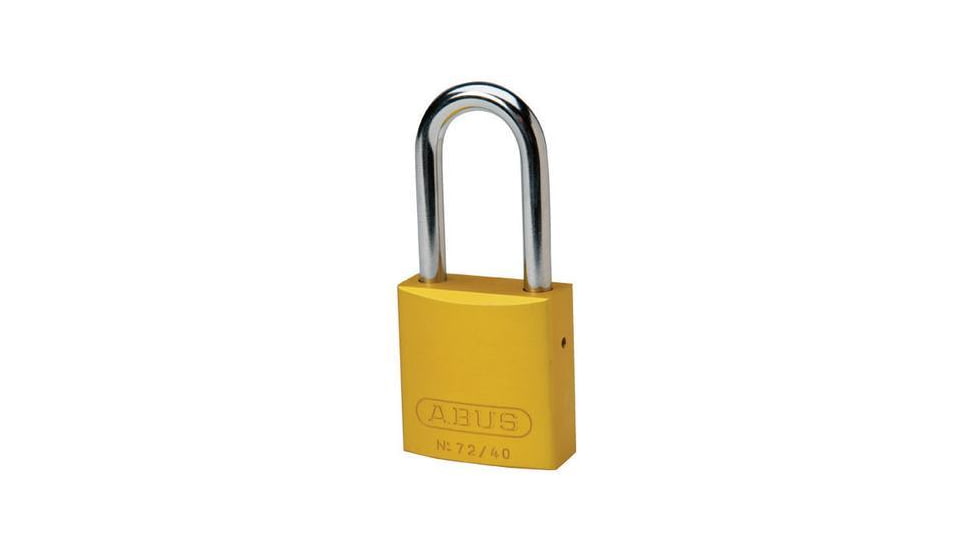 Brady Worldwide Alum Padlock 1.5 Kd Yellow 99618