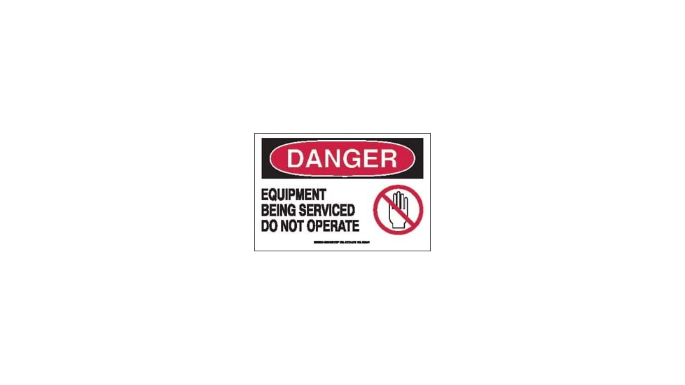 Brady Worldwide B401 Sign 7''X10'' BLK/RED/WHT 50270