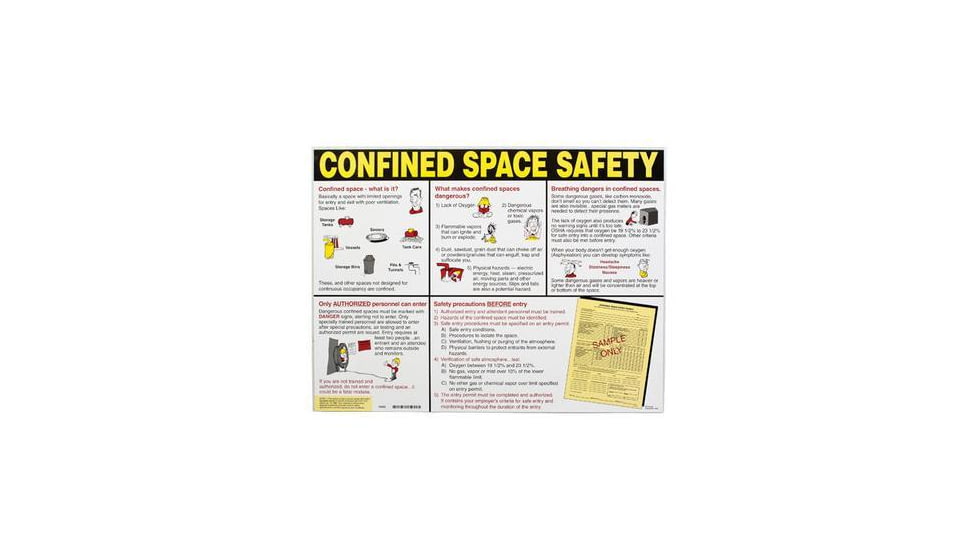 Brady Worldwide Confined Space Sfty Pstr 18X24 CSP