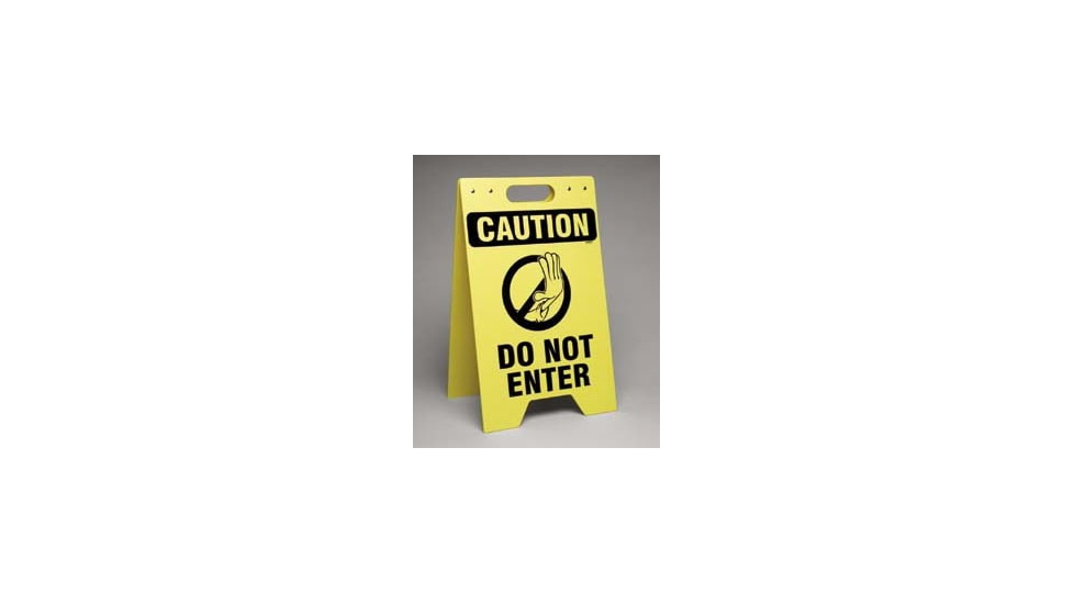 Brady Worldwide FL. Sign CAUT. Do Not Enter SF649E
