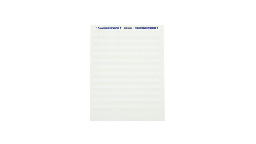 Brady Worldwide Lasertab Labels B-361 MATL 62342