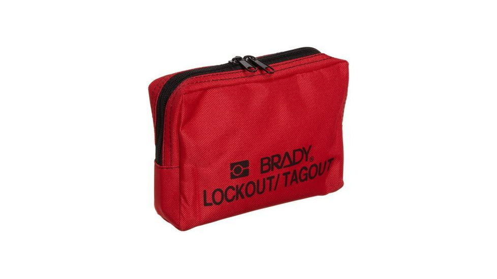 Brady Worldwide Lockout Belt Pouch Red 5X7IN 51172