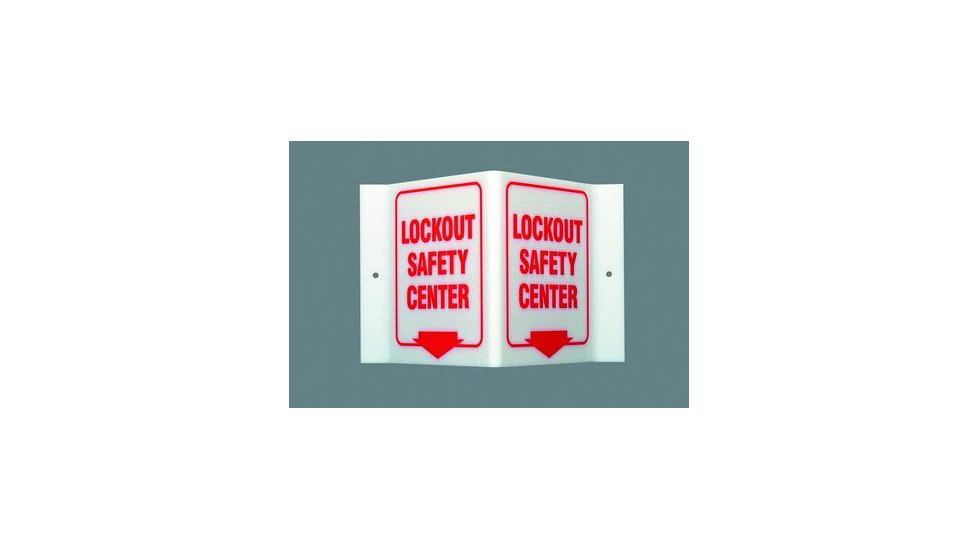 Brady Worldwide Lockoutsafetyctr INVIN6X83/4IN V1LS01A
