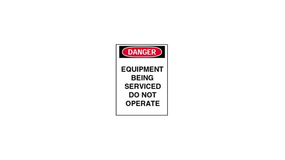 Brady Worldwide Magnetic Sign Danger Equip 66008