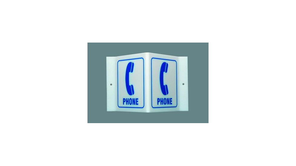 Brady Worldwide Phone VSIGN 6X8 3/4 V1PH02A