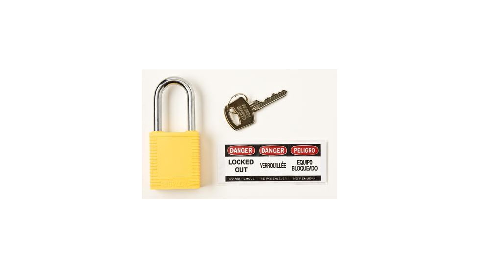 Brady Worldwide Sfty Padlock 1.5 Kd Ylw PK6 51346