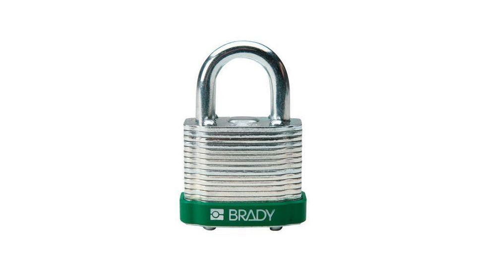 Brady Worldwide Steel Padlock .75 Kd Grn PK6 51281