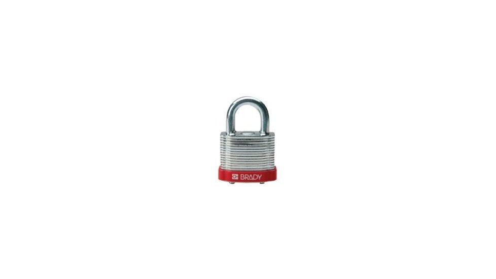 Brady Worldwide Steel Padlock .75'' Kd Red PK6 51279