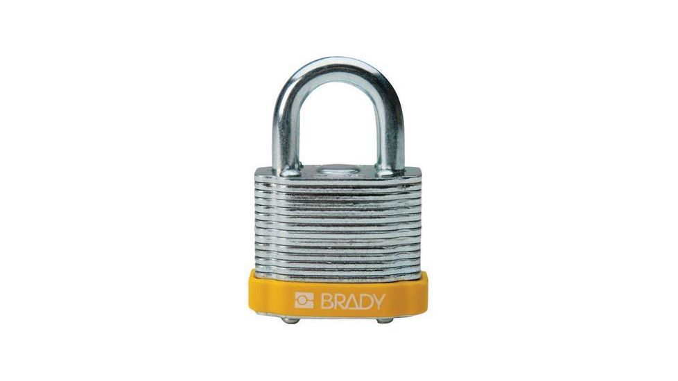 Brady Worldwide Steel Padlock .75 Kd Ylw PK6 51282