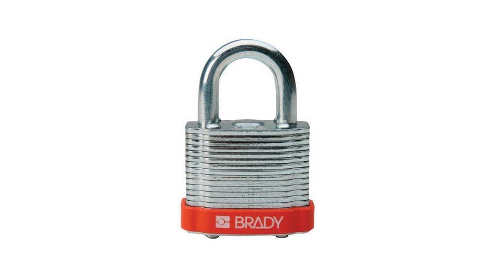 Brady Worldwide Steel Padlock .75IN Kd ORNGPK6 51283