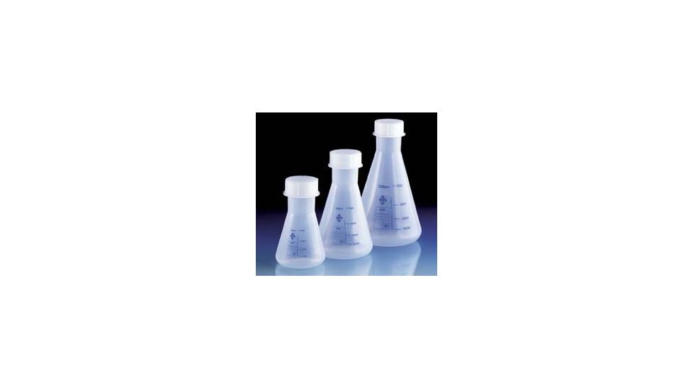 BrandTech Erlenmeyer Flasks with Screw Caps, PMP, BrandTech V67095 Pmp Flasks