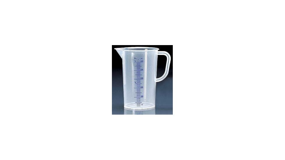 BrandTech Graduated Pitchers, Polypropylene, BrandTech V446081 Pitchers With Blue Overprint Molded Graduations