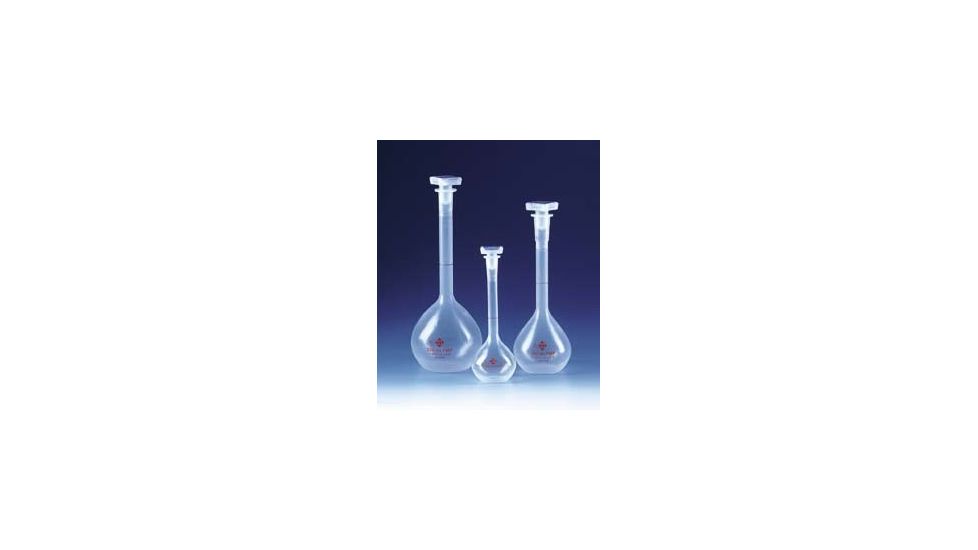 BrandTech Volumetric Flasks with [SJ] Stoppers, Class A and Class B, BrandTech V67495 Class B Flasks, Pmp