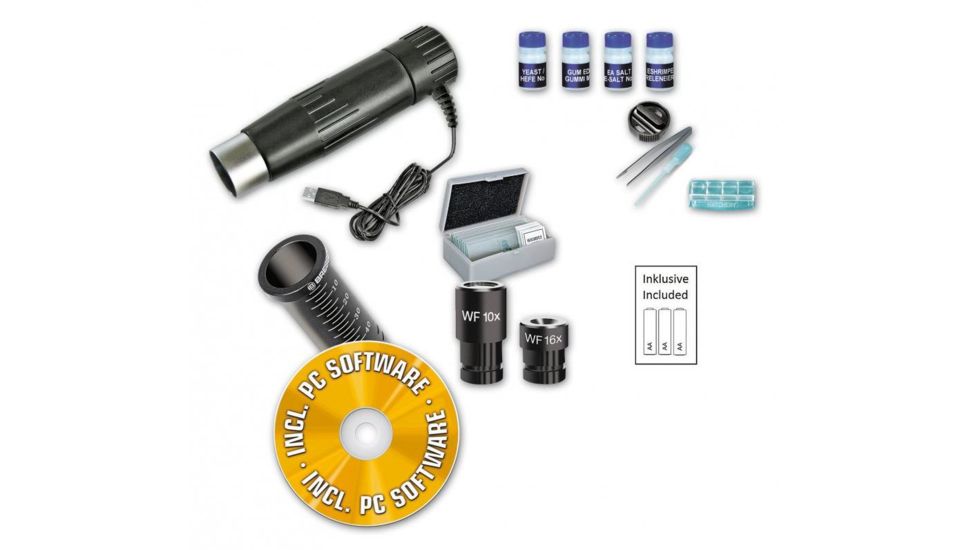 Bresser Junior 40x-1024x LED Microscope,4/10/40x 8855001