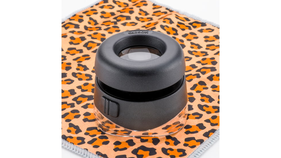 Carson 10x LED VersaLoupe, Lighted, Black, LH-50