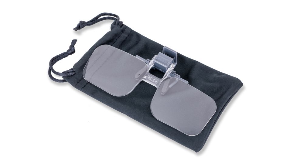 Carson Clip &amp; Flip 1.5x Clip-on, Flip-up Magnifying Lenses for Eyeglasses CF-10