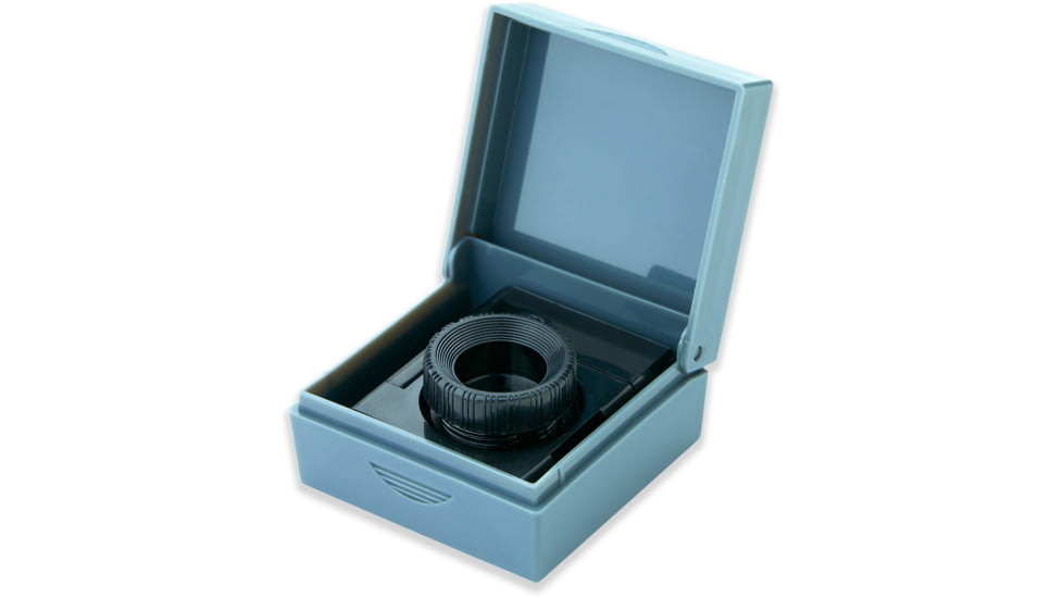 Carson LinenTest/Loupe Lighted Foldout Compact Magnifier Loupe, Black LT-10