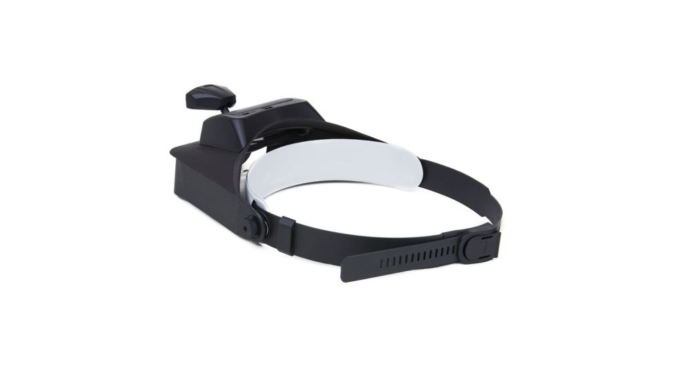 Carson LumiVisor 2x/3x/5x/6x LED Lighted Head Visor Magnifier Loupe, Black LV-10