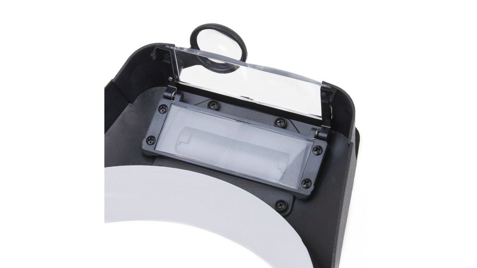 Carson LumiVisor 2x/3x/5x/6x LED Lighted Head Visor Magnifier Loupe, Black LV-10