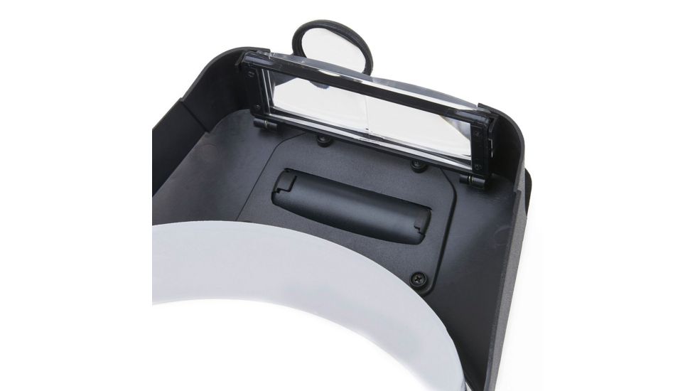 Carson LumiVisor 2x/3x/5x/6x LED Lighted Head Visor Magnifier Loupe, Black LV-10