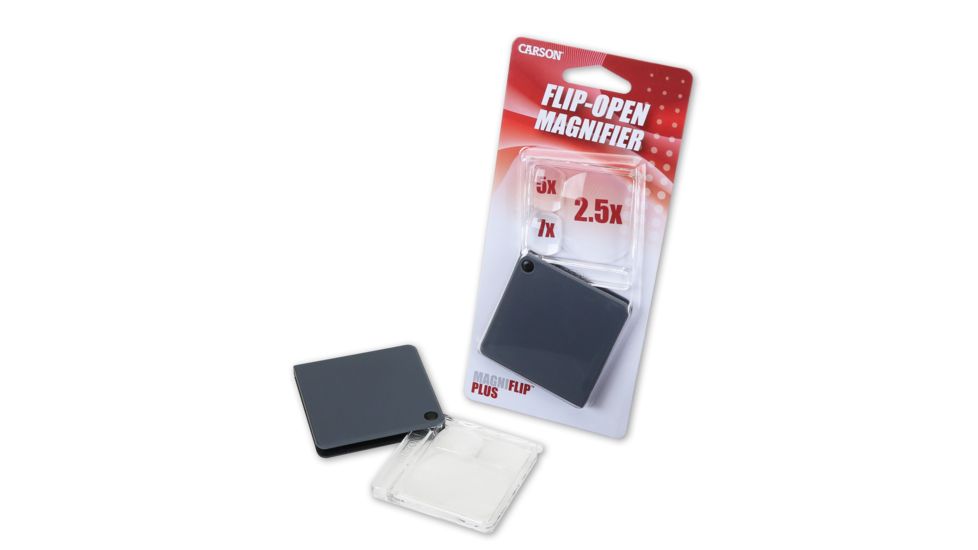 Carson Magni Flip Plus, black, 2.25x2.25x.25, GN-44