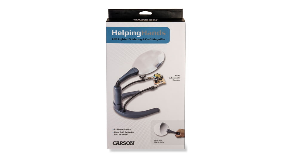 Carson MagniLamp Deluxe Magnifier Light Loupe, Silver GN-88