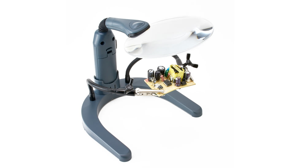 Carson MagniLamp Deluxe Magnifier Light Loupe, Silver GN-88