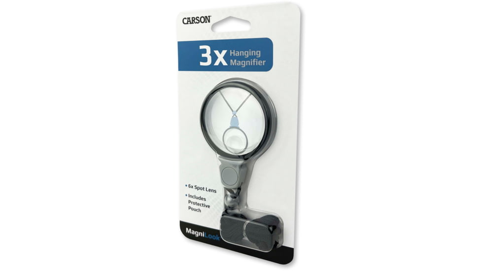 Carson MagniLook 2x Hanging Magnifier Loupe with 5x Spot Lens LK-10