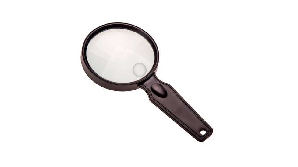 Carson MagniView 2x Hand Magnifier with 4.5x Spot Lens, Black DS-36