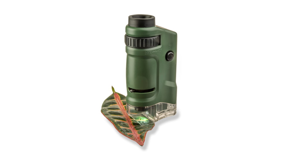 Carson MicroBrite 20x-40x Zoom Pocket Microscope, LED Lighted MM-24
