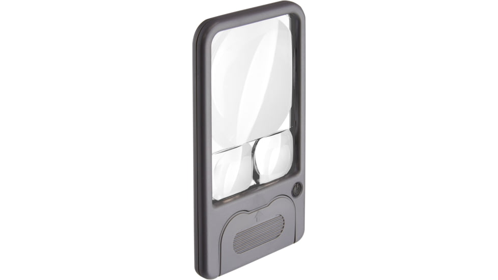 Carson Pocket Magnifier Loupe w/ LED Light, Gray PM-33