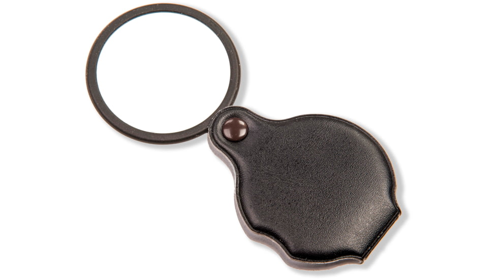 Carson Slide-OpenGlass Magnifier 4x w/Attached Case, Black, Small, GN-11