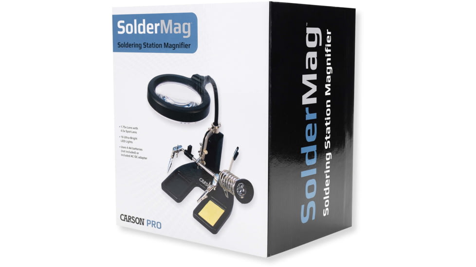 Carson SolderMag 1.75x Station Magnifier Loupe, Black CP-50