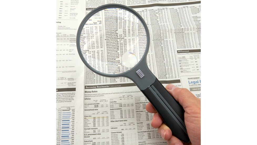 Carson SplitHandle 2x/3x Magnifying Glass, Black HF-11