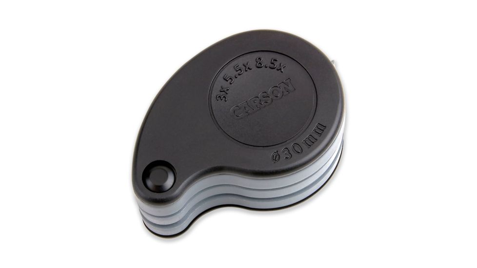 Carson TriView 3x / 5.5x / 8.5x Folding Loupe Magnifier